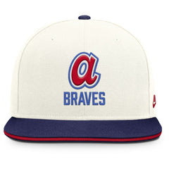Atlanta Braves Cooperstown Pro Dri-FIT Snapback Hat Cream/Royal