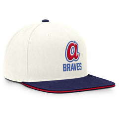 Atlanta Braves Cooperstown Pro Dri-FIT Snapback Hat Cream/Royal