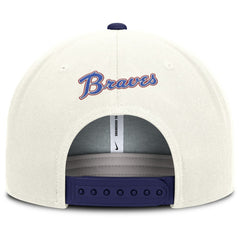 Atlanta Braves Cooperstown Pro Dri-FIT Snapback Hat Cream/Royal