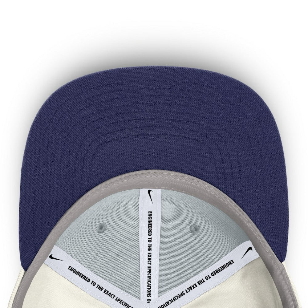 Atlanta Braves Cooperstown Pro Dri-FIT Snapback Hat Cream/Royal