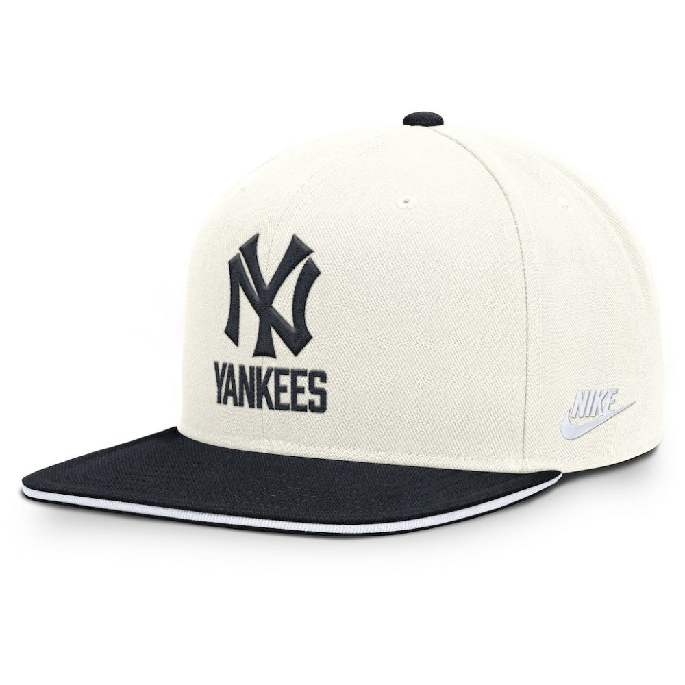 New York Yankees Cooperstown Pro Dri-FIT Snapback Hat Cream/Navy