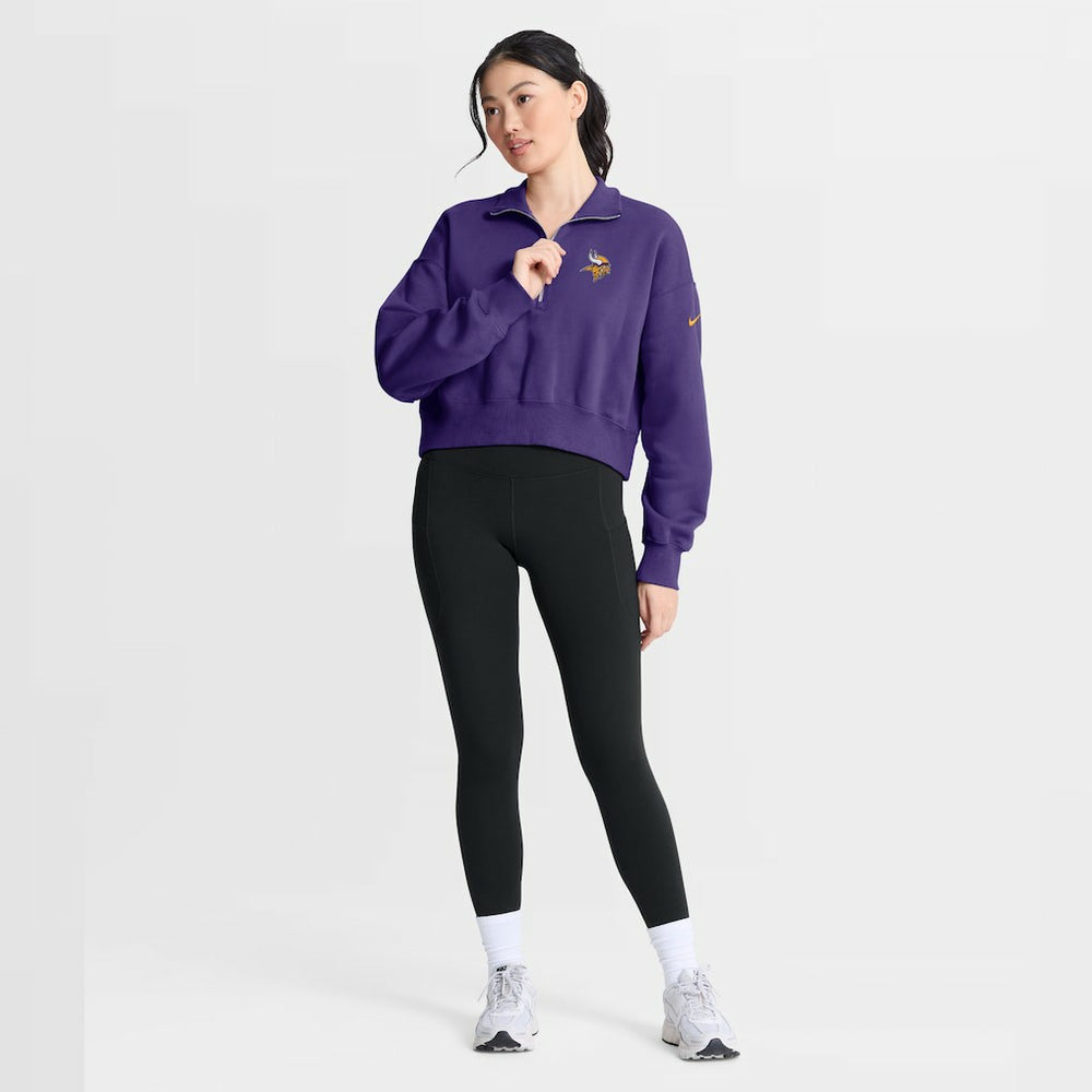 Minnesota Vikings Women's Phoenix Fleece Quarter-Zip Sweatshirt - Purple online
