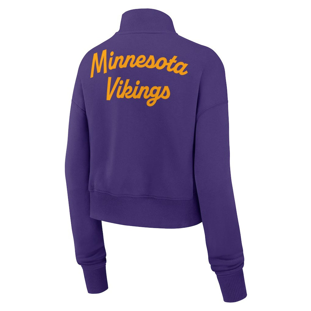 Minnesota Vikings Women's Phoenix Fleece Quarter-Zip Sweatshirt - Purple online