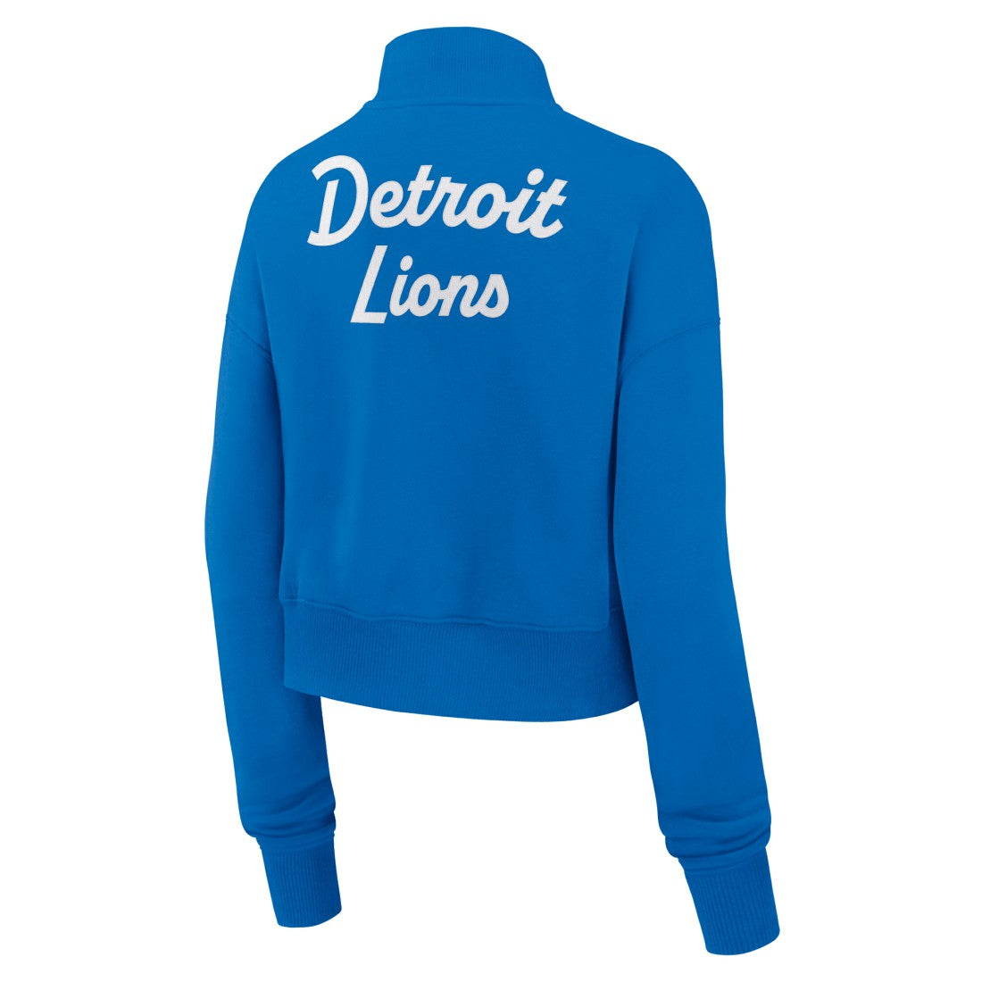 Detroit Lions Women's Phoenix Fleece Quarter-Zip Sweatshirt - Blue discount