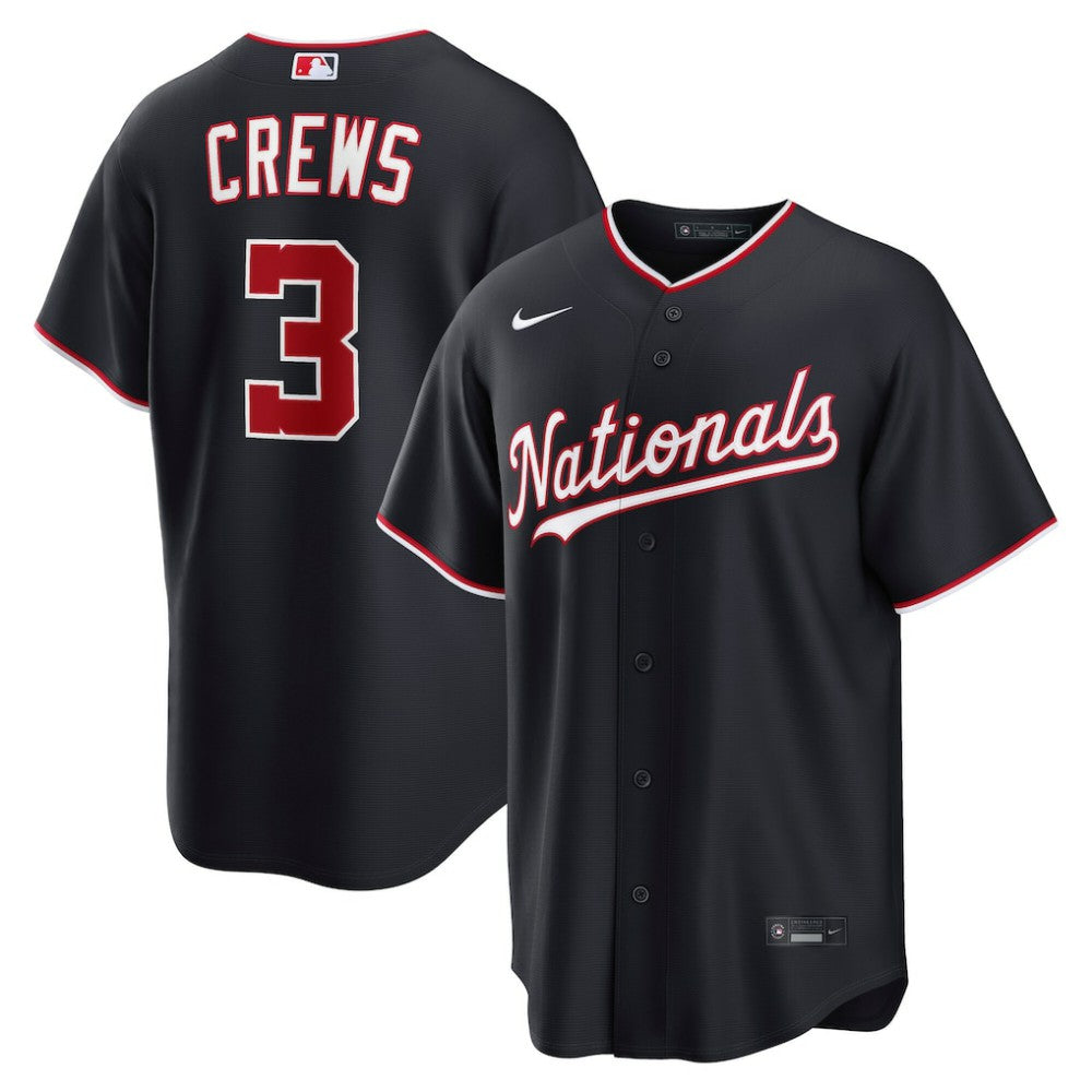 Dylan Crews Washington Nationals Alternate Replica Jersey Navy