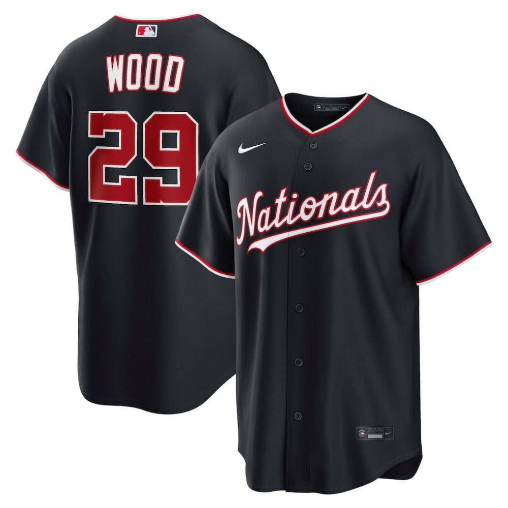 James Wood Washington Nationals Alternate Replica Jersey Navy