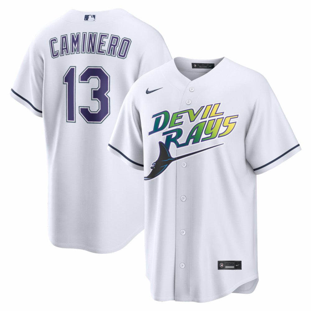 Junior Caminero Tampa Bay Rays Alternate 2 Replica Jersey White