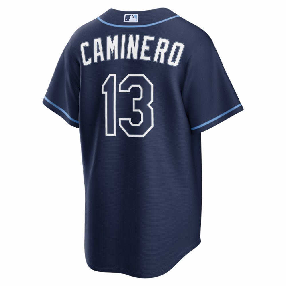 Junior Caminero Tampa Bay Rays Road Replica Jersey Navy