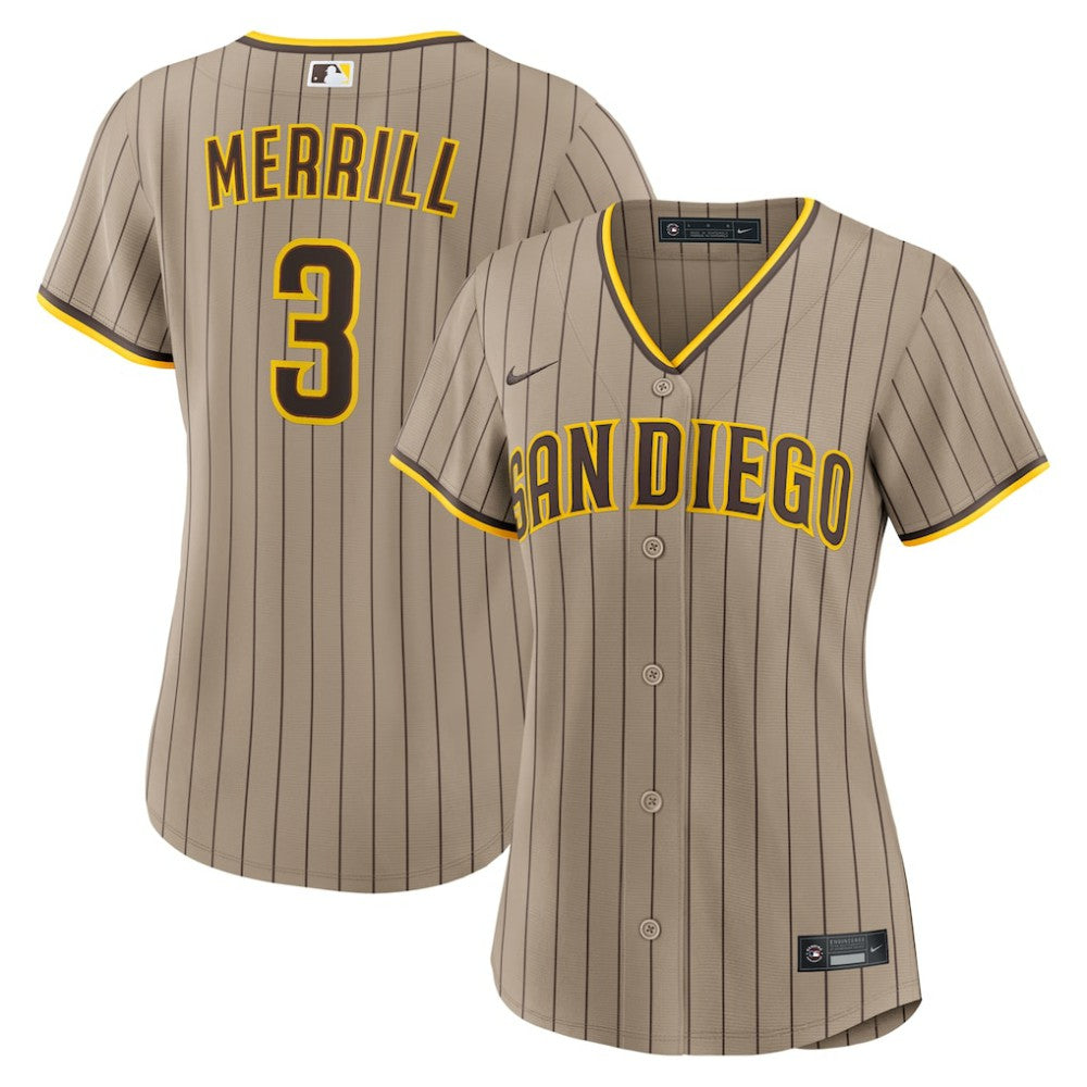 Jackson Merrill San Diego Padres Women's Replica Jersey Sand
