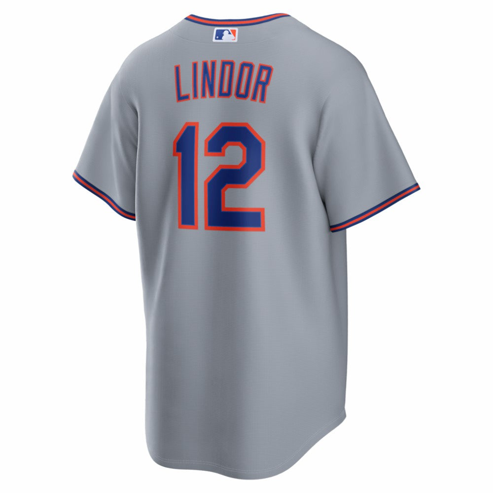 Francisco Lindor New York Mets Road Replica Jersey Gray