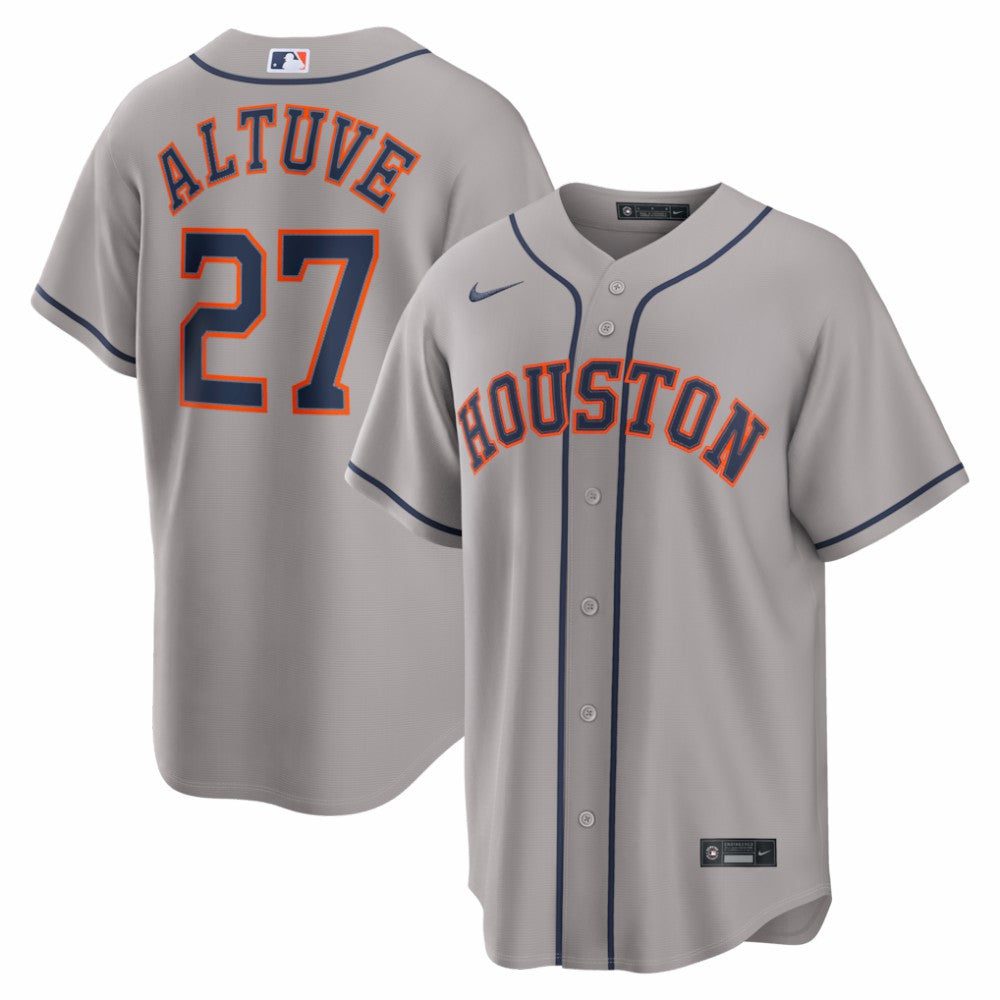 Jose Altuve Houston Astros Road Replica Jersey Gray