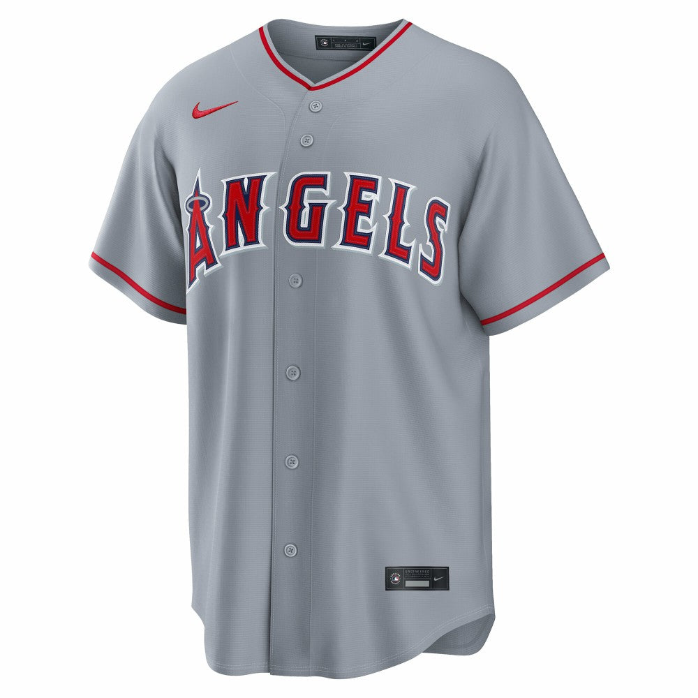 Mike Trout Los Angeles Angels Road Replica Jersey Gray