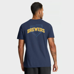 Milwaukee Brewers Primetime 2-Hit T-Shirt Navy