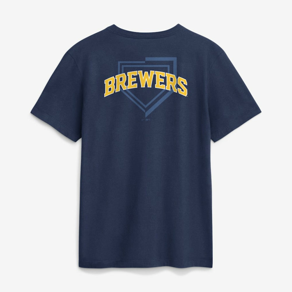 Milwaukee Brewers Primetime 2-Hit T-Shirt Navy