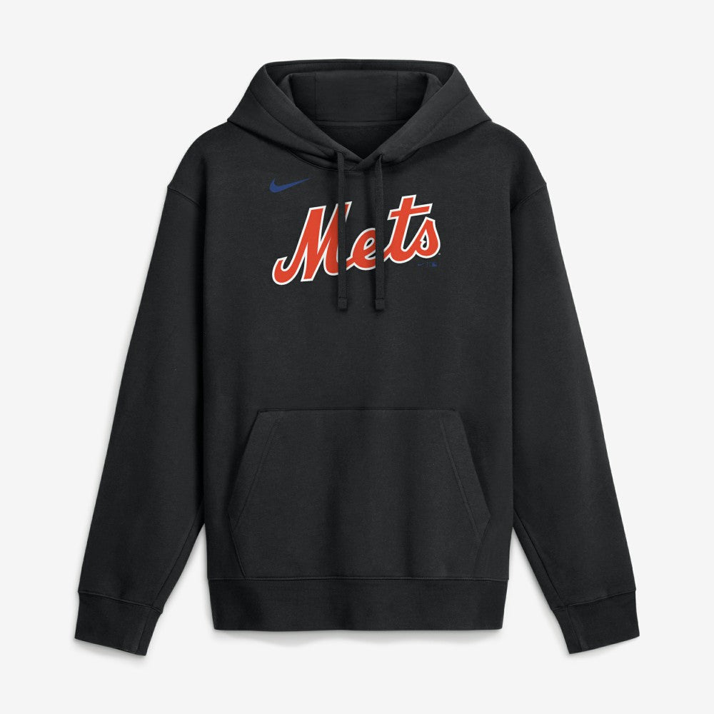 New York Mets Dri-Fit Club Hoodie Black
