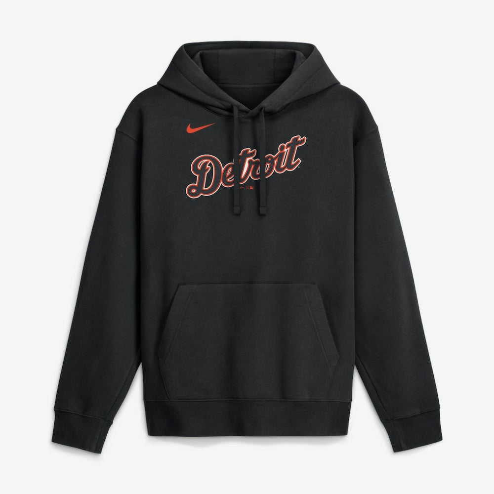 Detroit Tigers Dri-Fit Club Hoodie Black