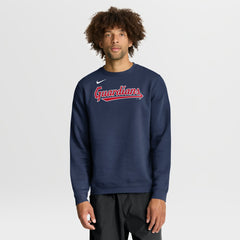 Cleveland Guardians Primetime Wordmark Sweatshirt Navy