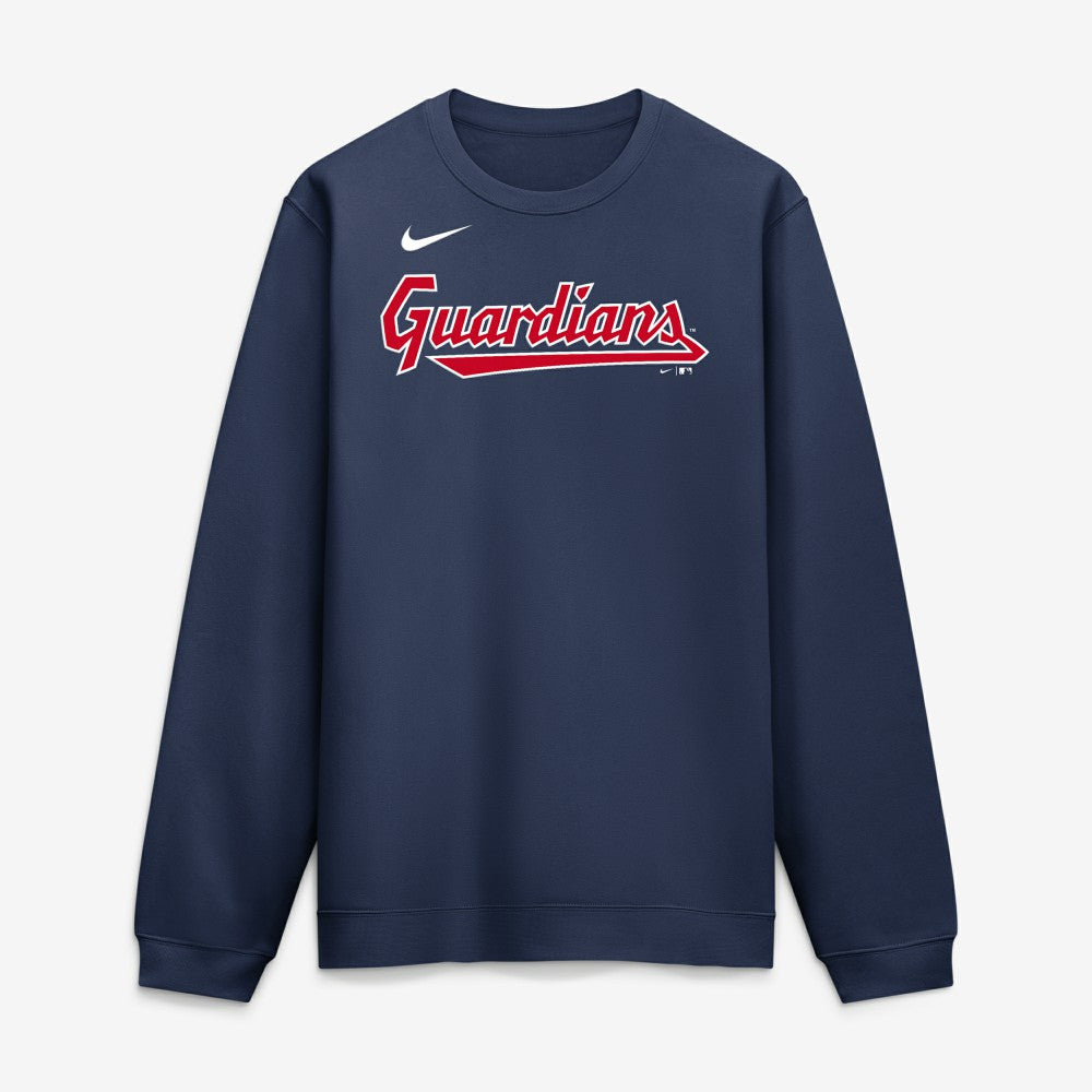 Cleveland Guardians Primetime Wordmark Sweatshirt Navy