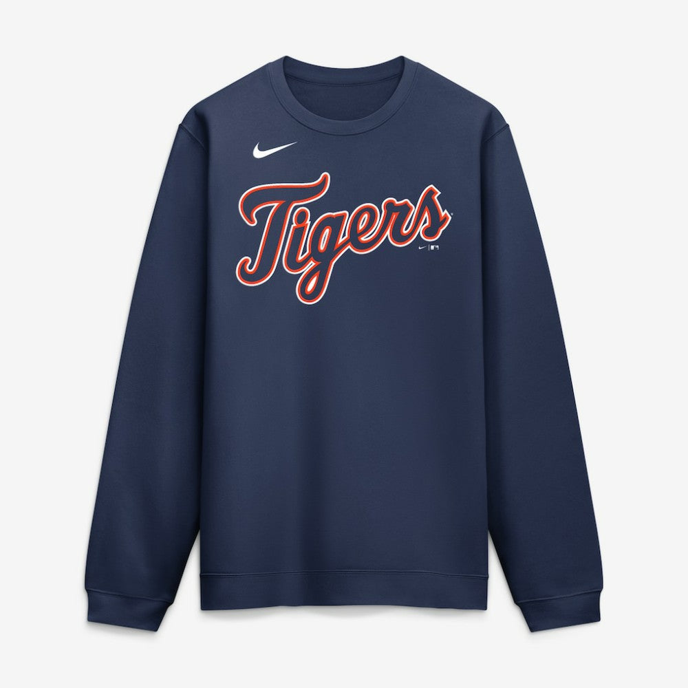 Detroit Tigers Primetime Wordmark Sweatshirt Navy