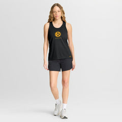 Pittsburgh Steelers Women's Hurry Up Tri-Blend Dri-FIT Tank Top - Black on sale