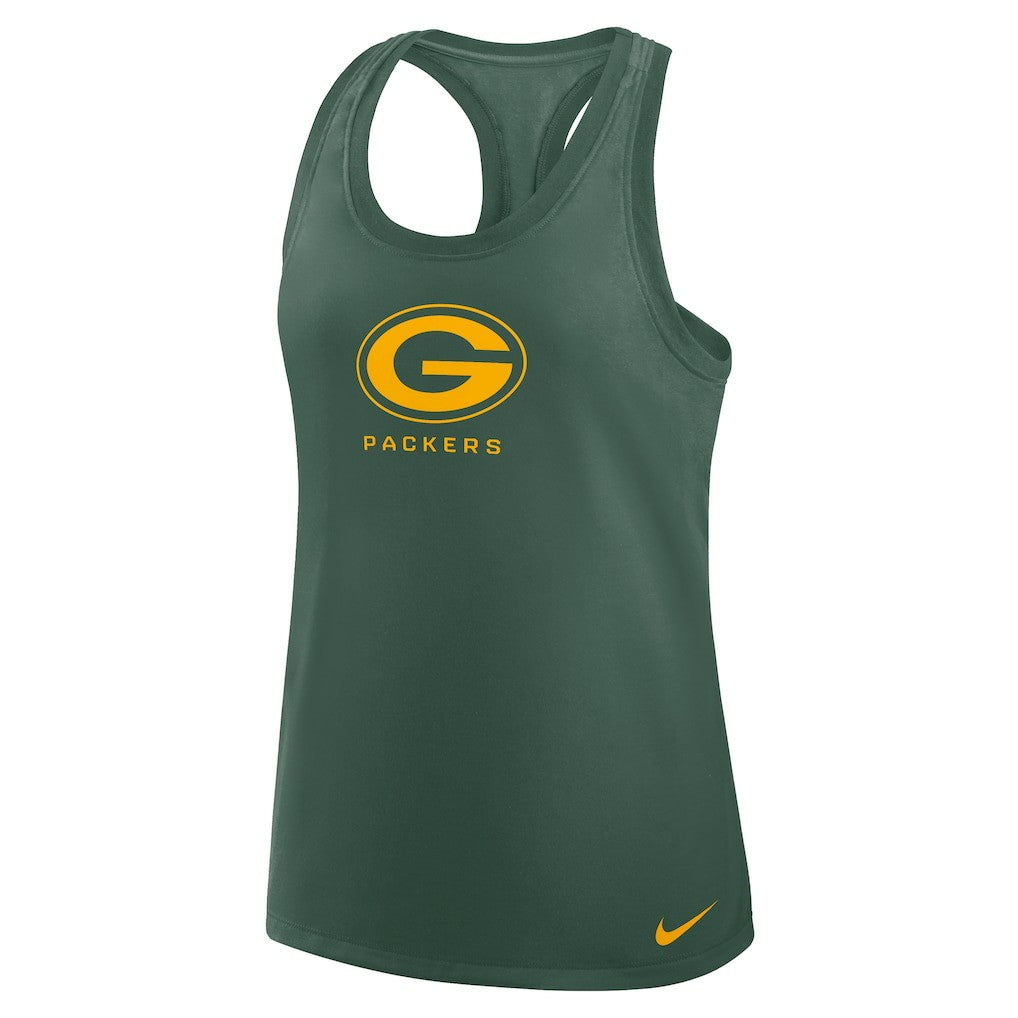 Green Bay Packers Women's Hurry Up Tri-Blend Dri-FIT Tank Top - Green outlet