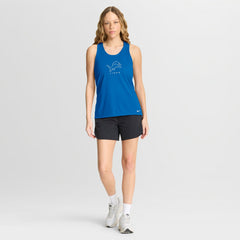 Detroit Lions Women's Hurry Up Tri-Blend Dri-FIT Tank Top - Blue on sale