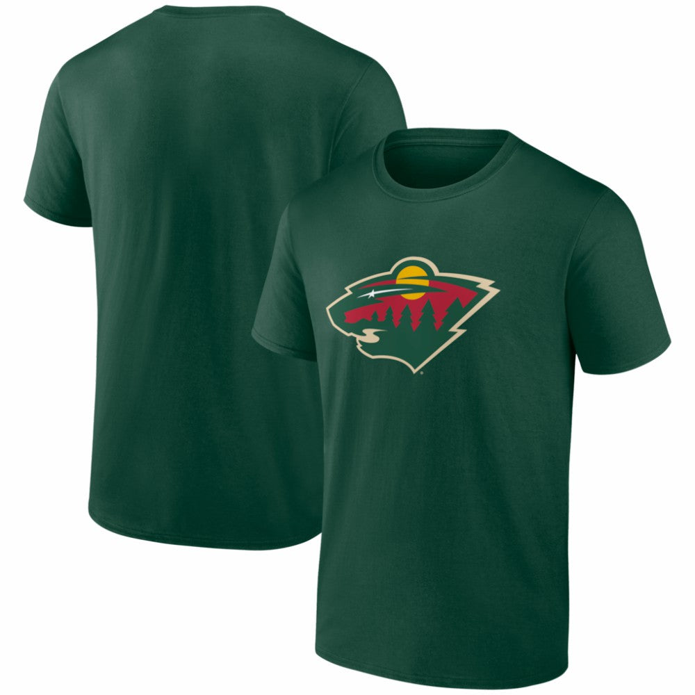 Minnesota Wild Logo Athletic Essential T-Shirt - Green T-shirts