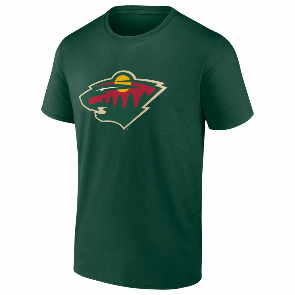 Minnesota Wild Logo Athletic Essential T-Shirt - Green T-shirts