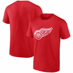 Detroit Red Wings Logo Athletic Essential T-Shirt - Red T-shirts
