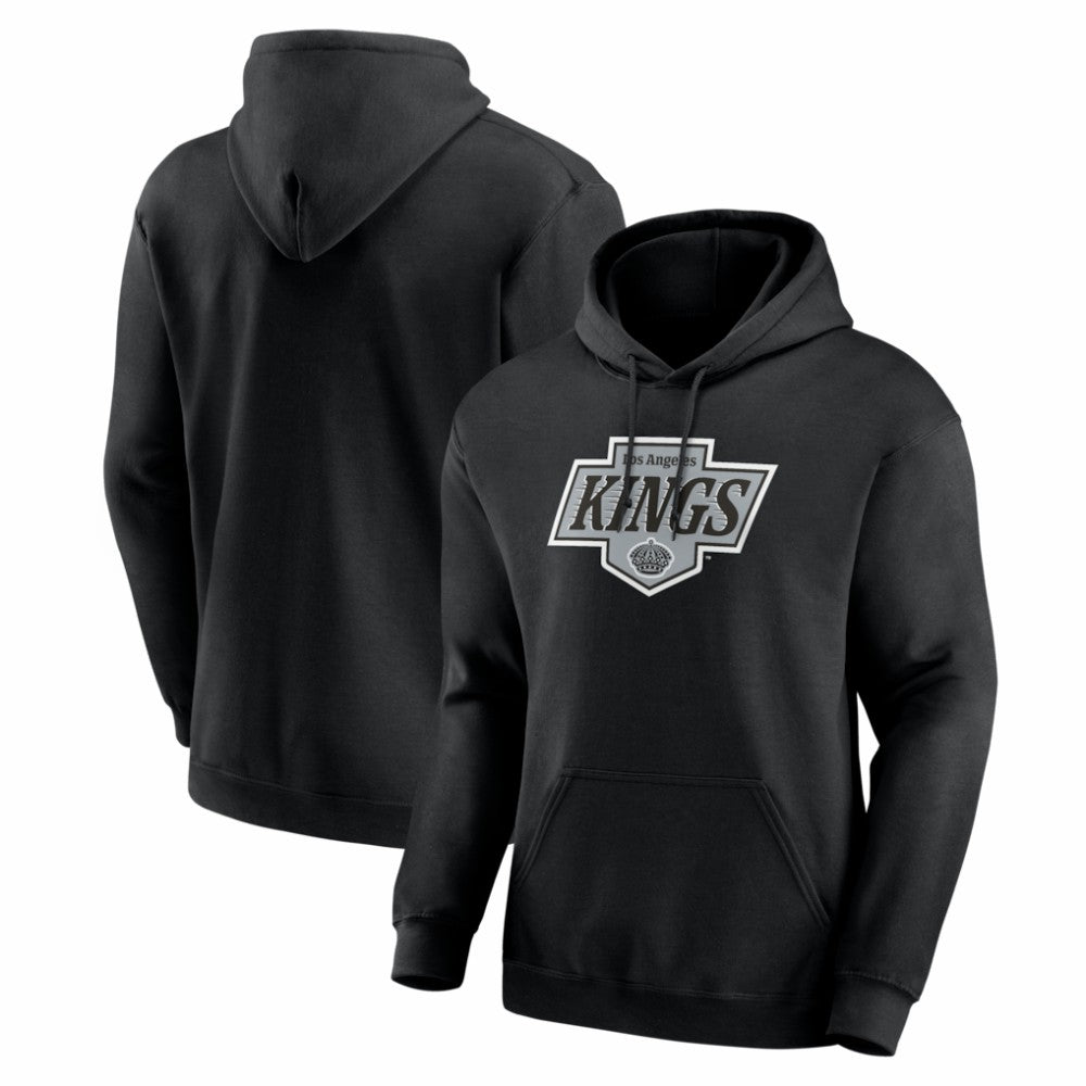 Los Angeles Kings Logo Athletic Essential Hoodie - Black Hoodies