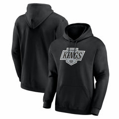 Los Angeles Kings Logo Athletic Essential Hoodie - Black Hoodies