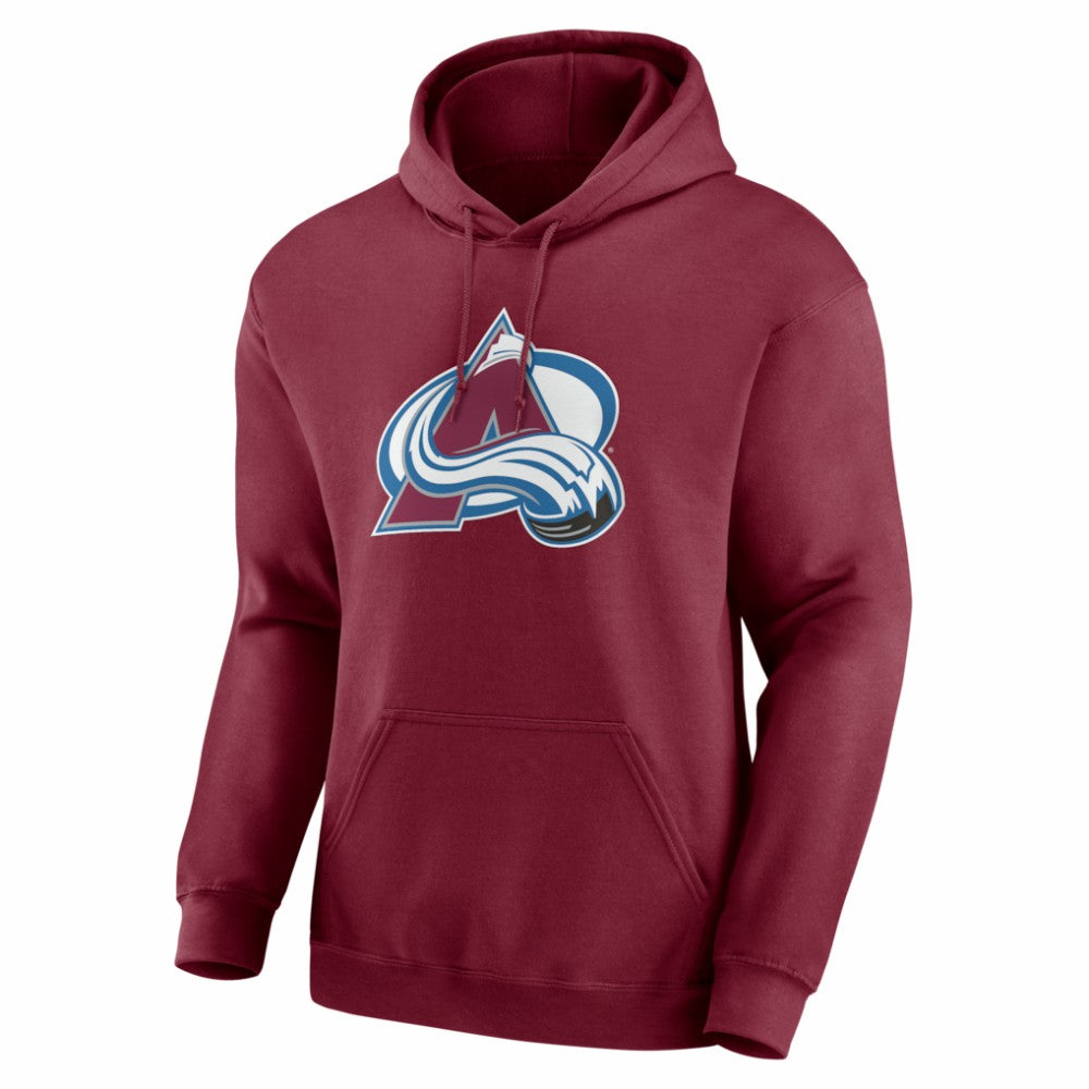 Colorado Avalanche Logo Athletic Essential Hoodie - Burgundy Hoodies