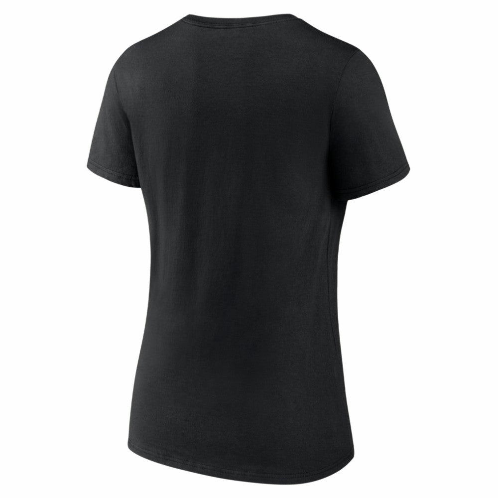 Ottawa Senators Logo Athletic Women's Arch Victory V-Neck T-Shirt - Black T-shirts