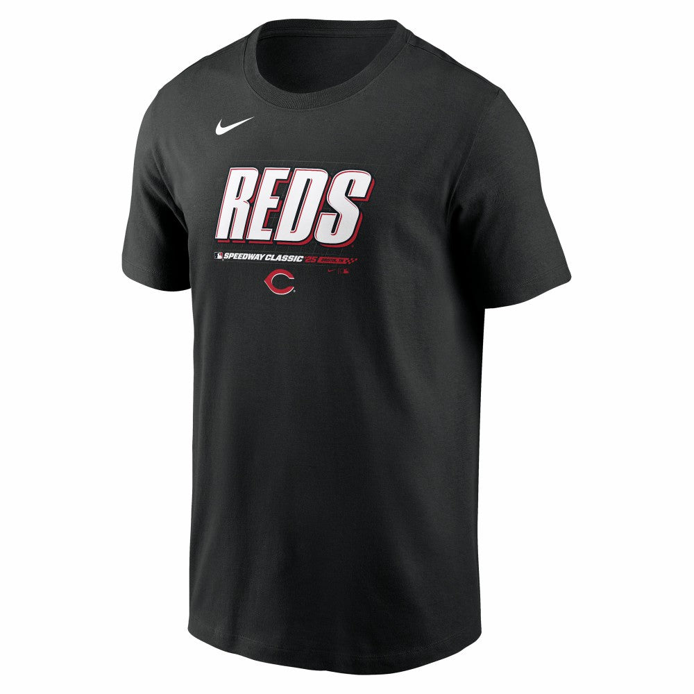 Cincinnati Reds 2025 MLB Speedway Classic Authentic Collection Wordmark T-Shirt Black