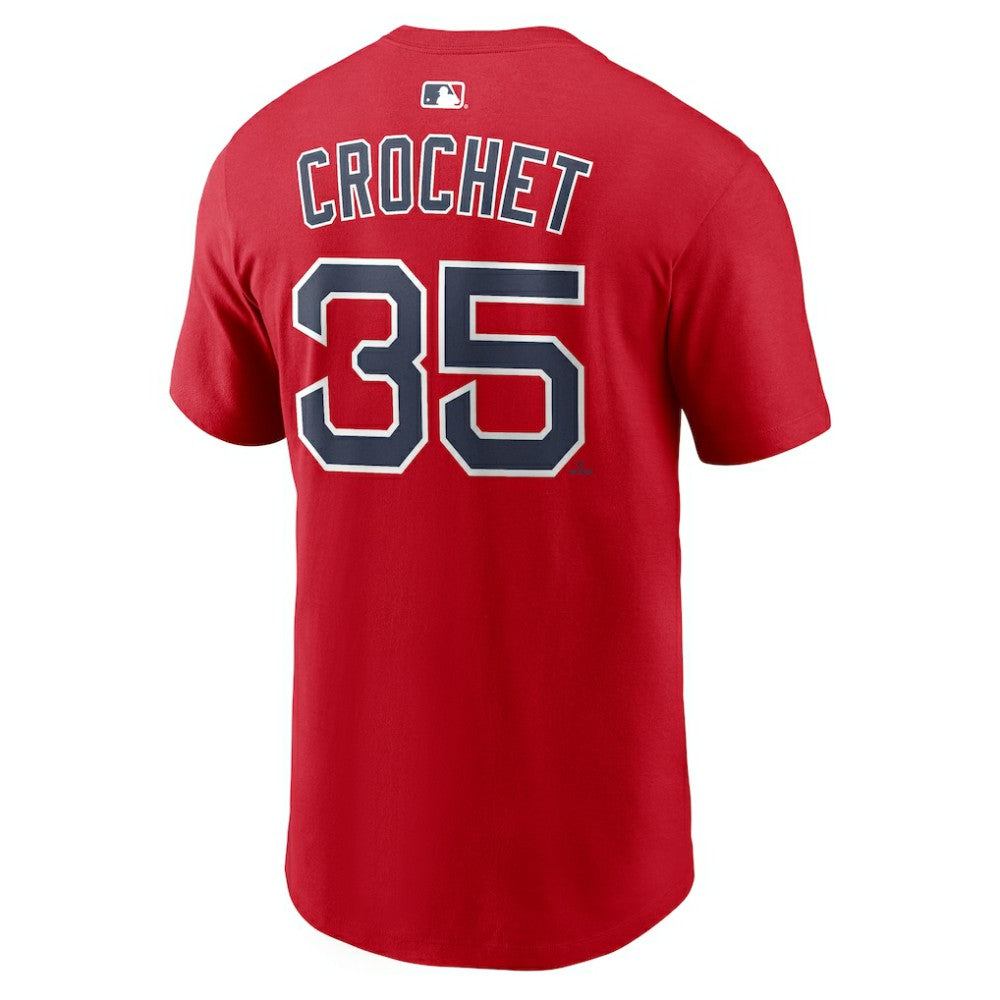 Garrett Crochet Boston Red Sox Name & Number T-Shirt Red