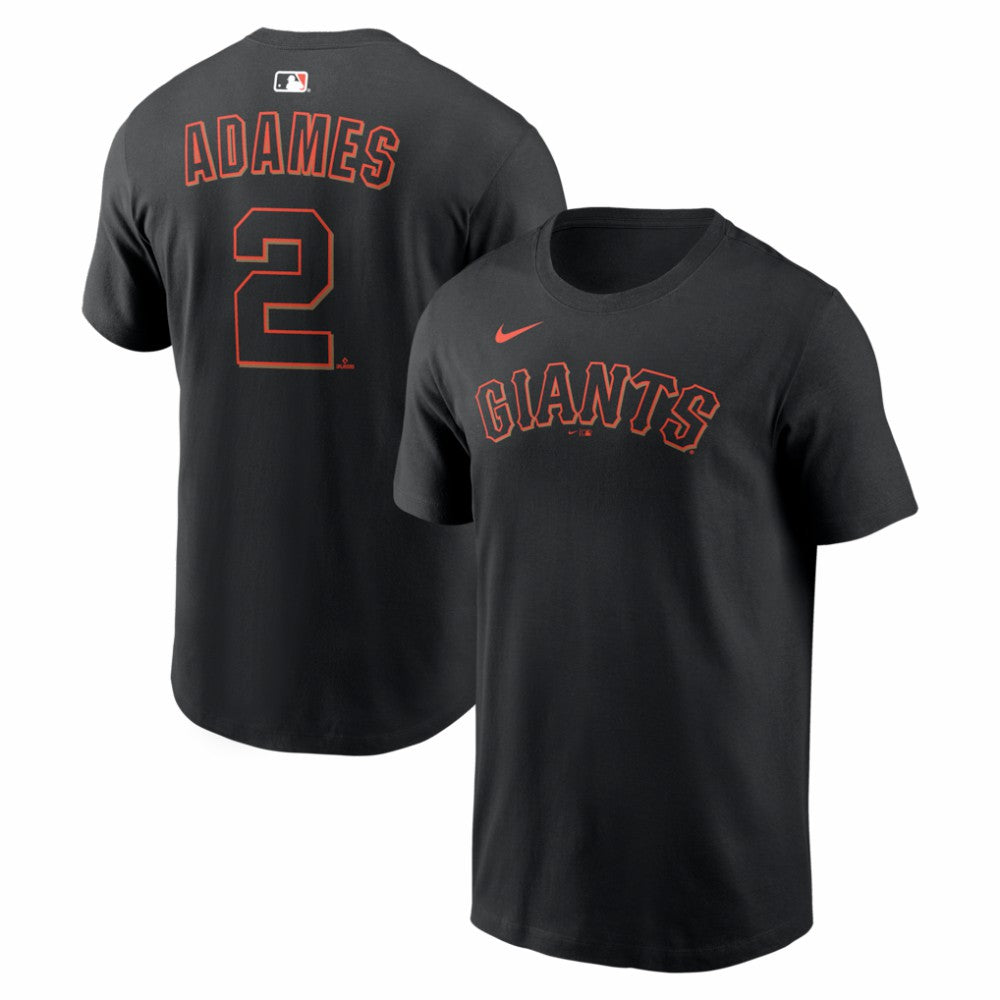 Willy Adames San Francisco Giants Home Name & Number T-Shirt Black