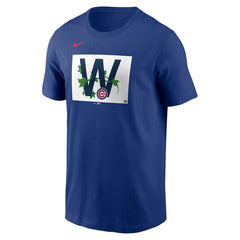 Chicago Cubs Local Ivy W Flag T-Shirt Royal