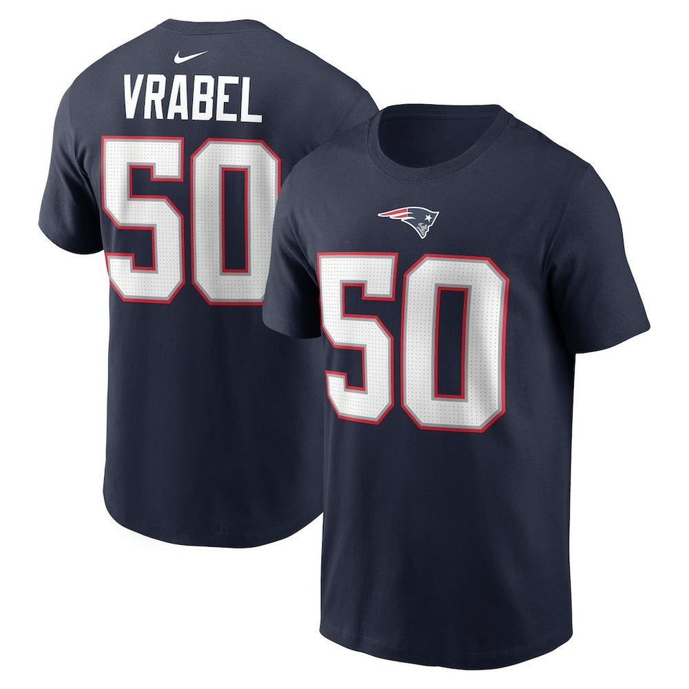 Mike Vrabel New England Patriots Retired Player Name & Number T-Shirt - Navy cheap