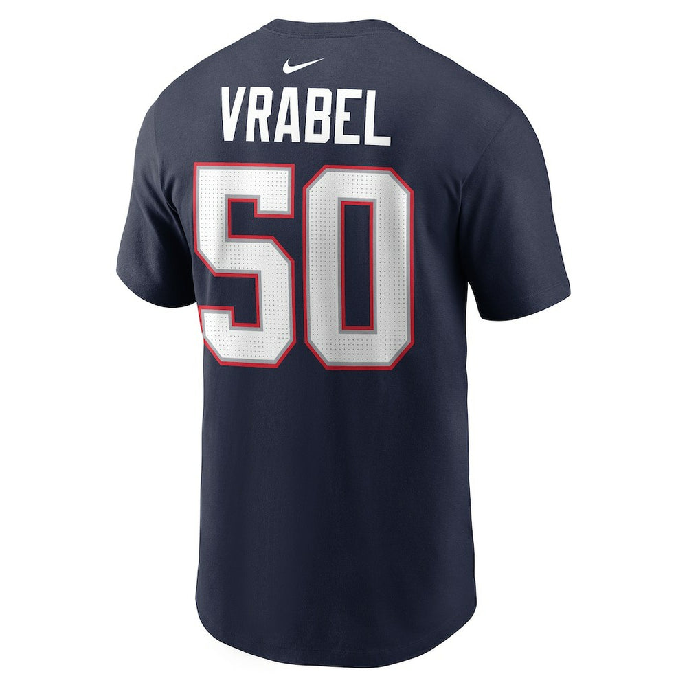 Mike Vrabel New England Patriots Retired Player Name & Number T-Shirt - Navy cheap