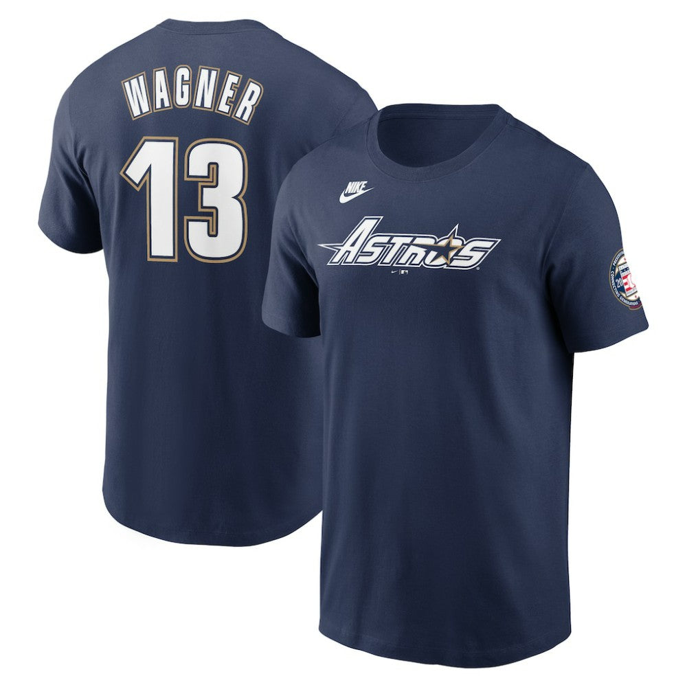 Billy Wagner Houston Astros 2025 National Baseball Hall of Fame Name & Number T-Shirt Navy