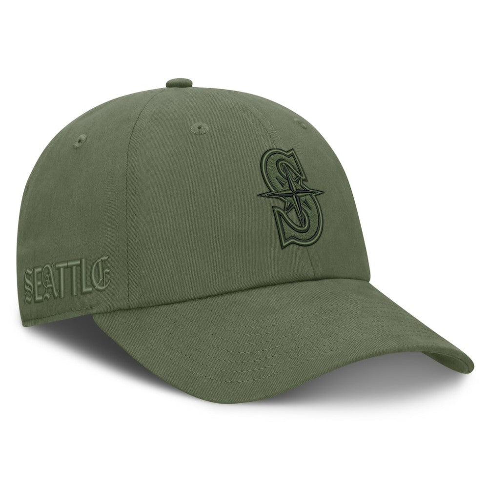 Seattle Mariners Pine Rider Adjustable Hat Olive