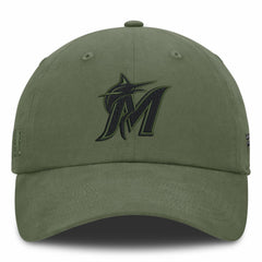 Miami Marlins Pine Rider Adjustable Hat Olive