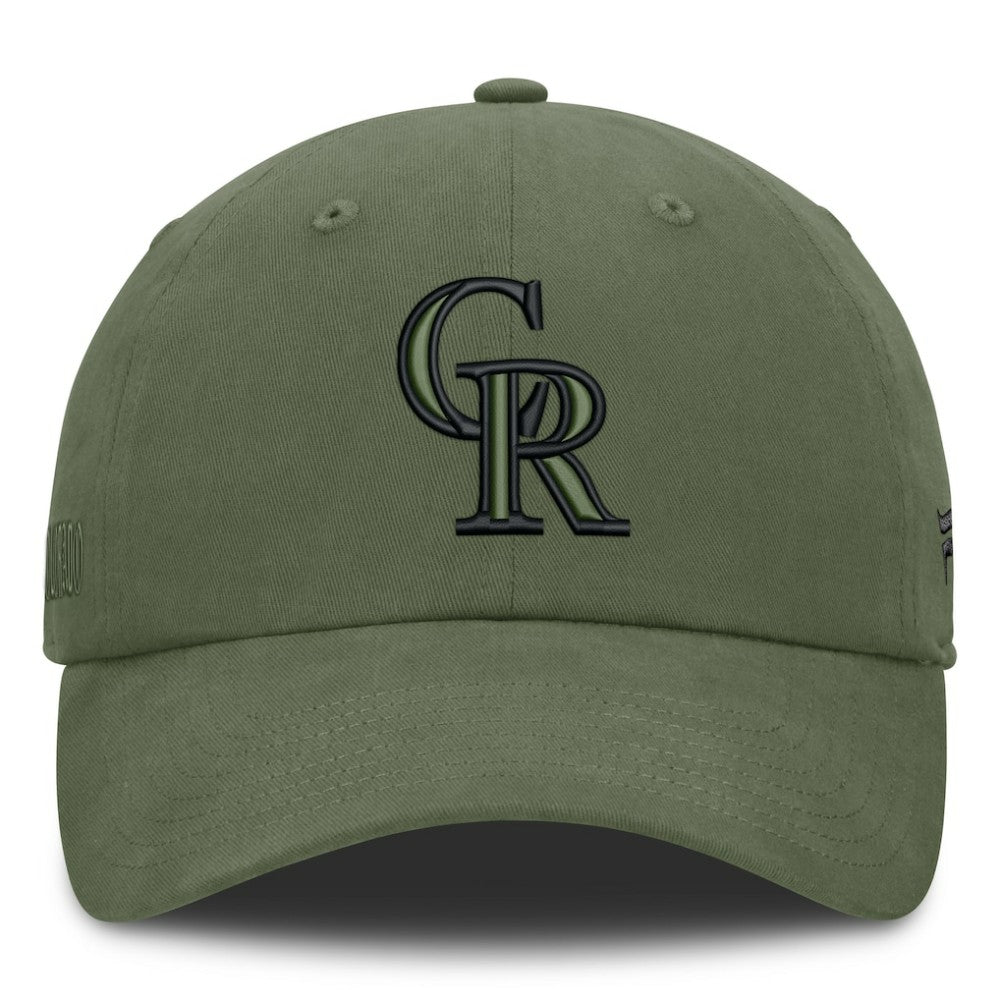 Colorado Rockies Pine Rider Adjustable Hat Olive