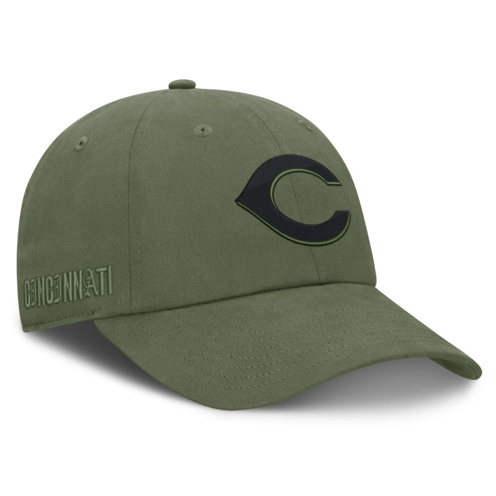 Cincinnati Reds Pine Rider Adjustable Hat Olive
