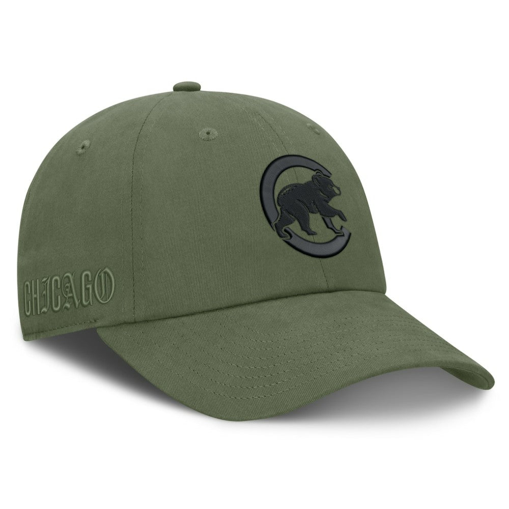 Chicago Cubs Pine Rider Adjustable Hat Olive