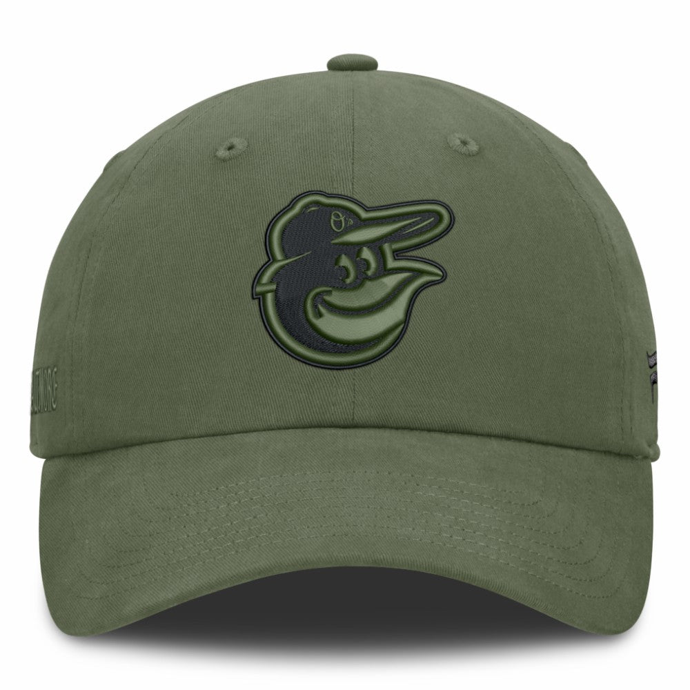 Baltimore Orioles Pine Rider Adjustable Hat Olive
