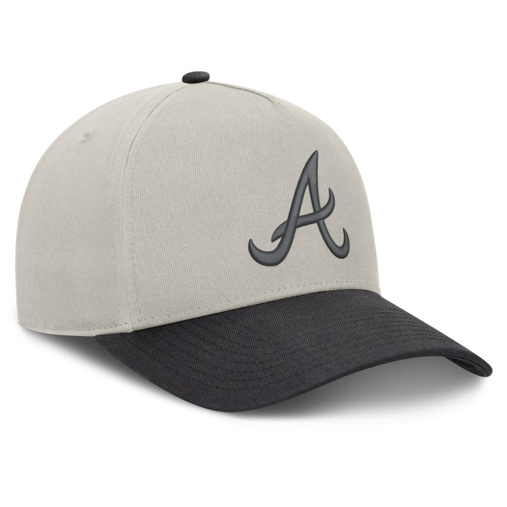 Atlanta Braves Wonder A-Frame Adjustable Hat Stone/Graphite