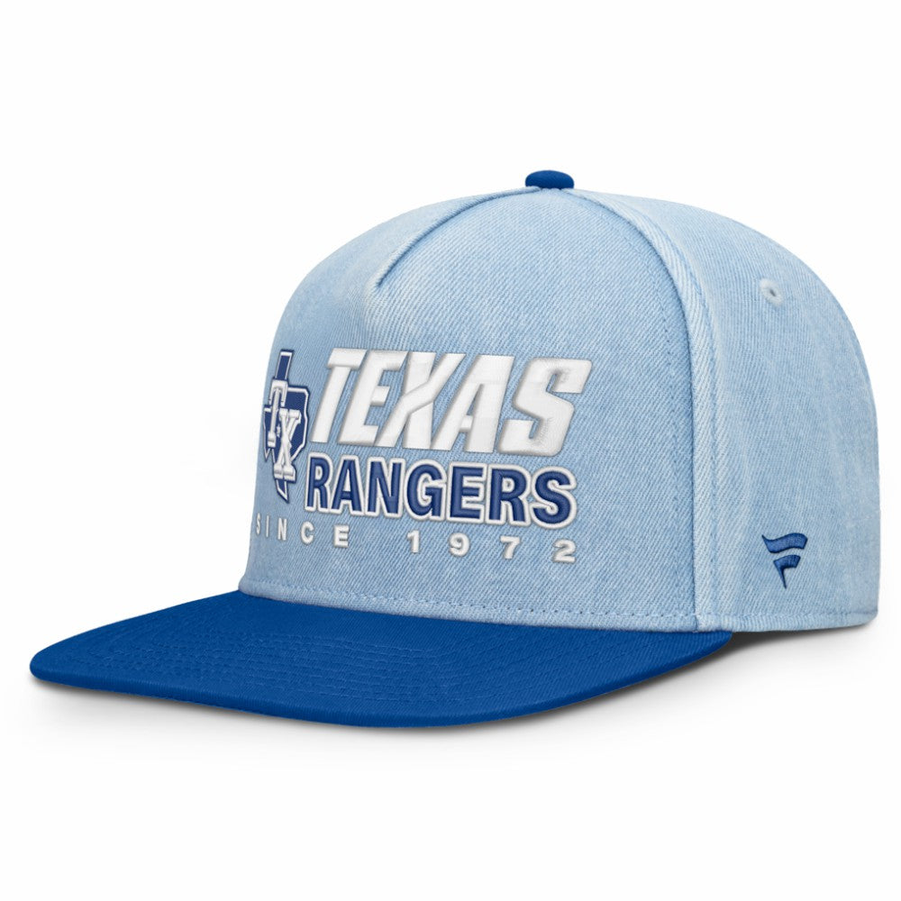 Texas Rangers Twinbill Snapback Hat Denim