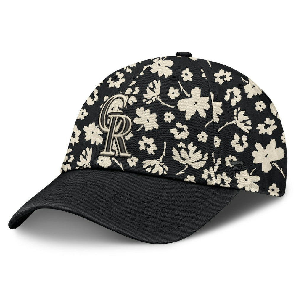 Colorado Rockies Women's Blossom Adjustable Hat Black