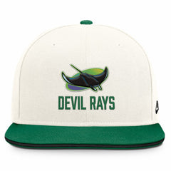 Tampa Bay Rays Cooperstown Pro Dri-FIT Snapback Hat Cream/Green